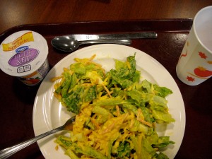 Delicious fresh tossed salad with Honey Mustard